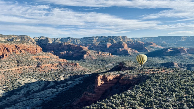 Hot Air Balloon Over Sedona Valley